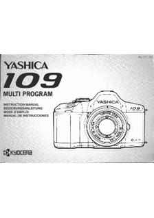 Yashica 109 Multi-Program manual. Camera Instructions.